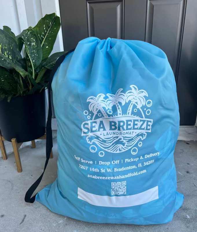 Sea Breeze Laundromat Bag